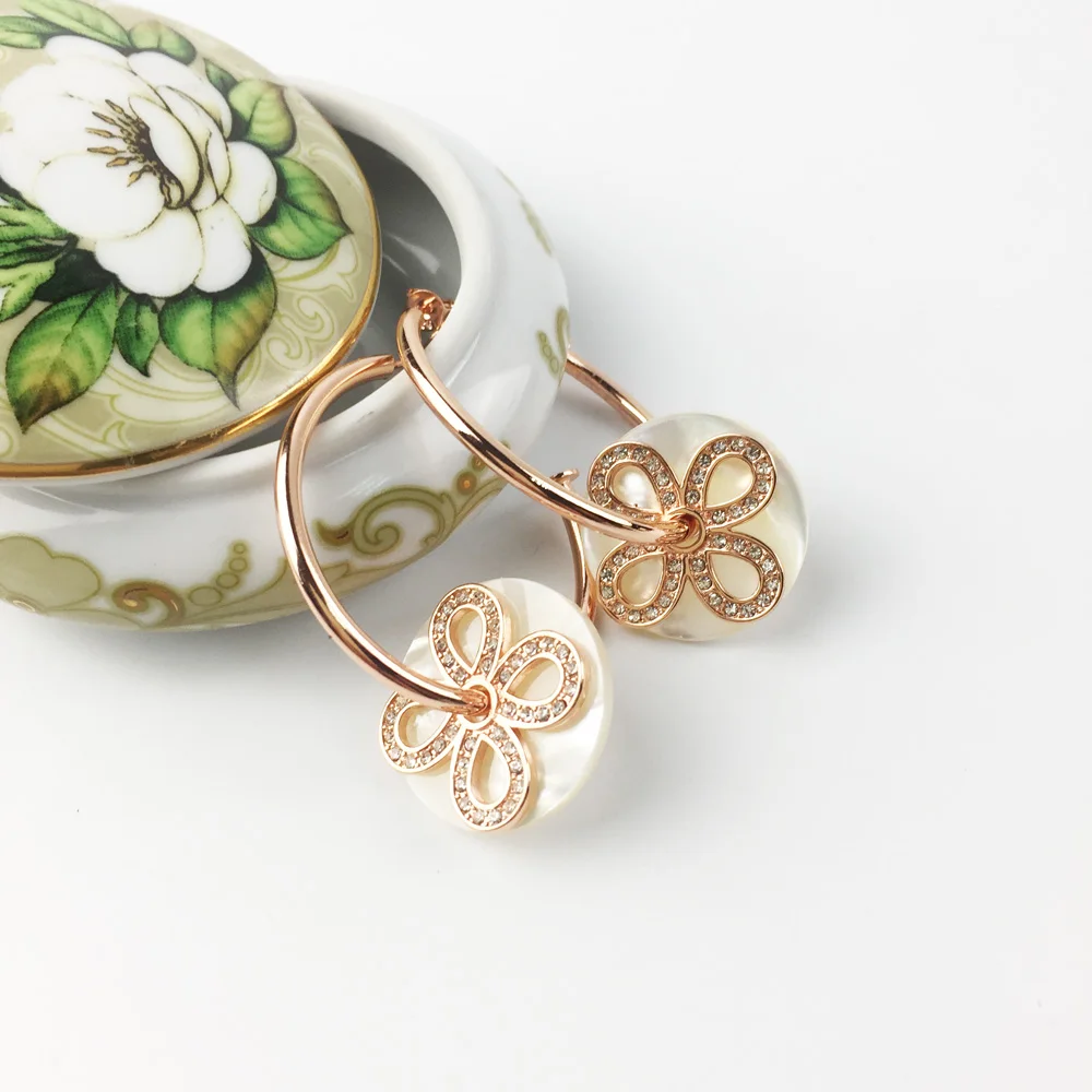 Creole Подвесные серьги-кольца, модный золотого цвета модные ювелирные изделия геометрические стерлингового серебра 925 подарок для женщин