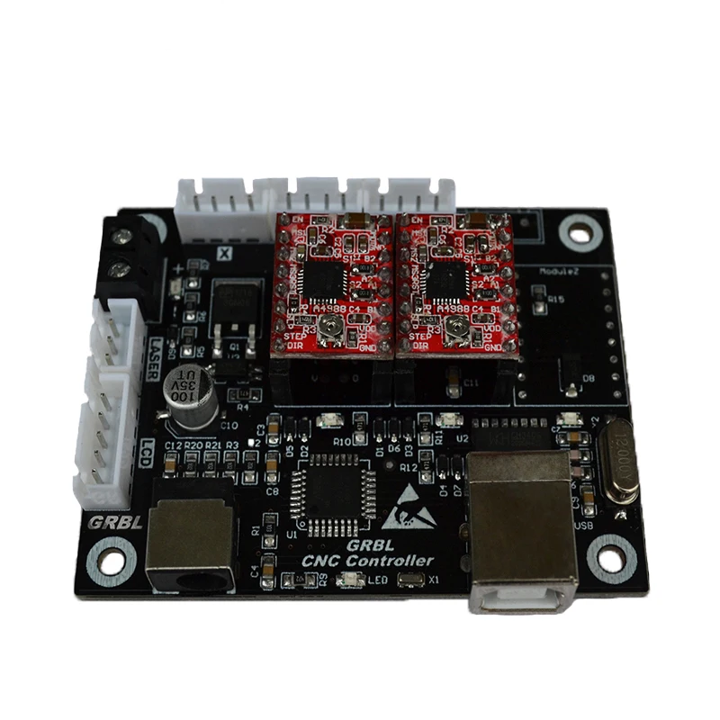 CNC 2 оси 3 оси лазерный шаговый двигатель плата привода USB Лазерная контрольная панель для DIY лазерная гравировальная машина, контроллер grbl