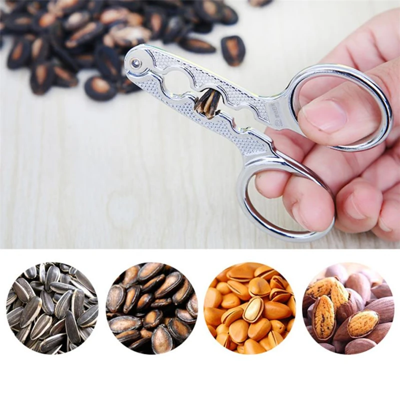 2018 New Practical New Alloy Melon Seed Pliers Sunflower Seed Nut Pliers Scissor Forceps Kitchen hot tool C0323#30              06