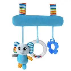 Подвесная для детской коляски плюшевые игрушки писк животных Погремушка зубное кольцо детские игрушки YH-17