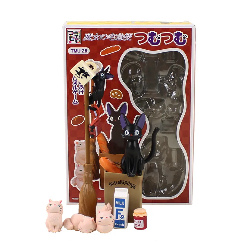 4 стиля известный Хаяо Миядзаки фильм Унесенные призраками служба доставки Кики тонари нет Тоторо Мой сосед фигурка модель игрушки - Цвет: Kiki Movie in box