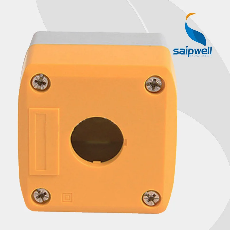 

ABS Waterproof Button Switch Box Yellow Cover 1 Hole Pushbutton Box 68*68*54mm