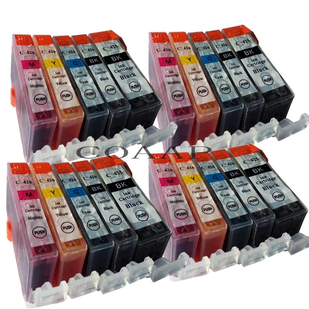 Набор совместимый чернильный картридж для Canon PGI 425 CLI 426 PIXMA IP4840 IP4940 IX6540 MG5140 MG5240 MG5340