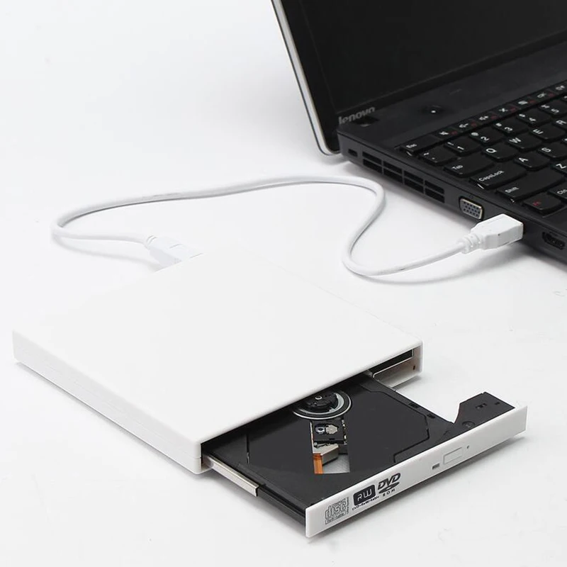 

KuWfi USB 2.0 External DVD RW DVD CD RW Drive Writer Burner CD/DVD -ROM Player For WINDOWS XP/7/8/10 Mac Laptop