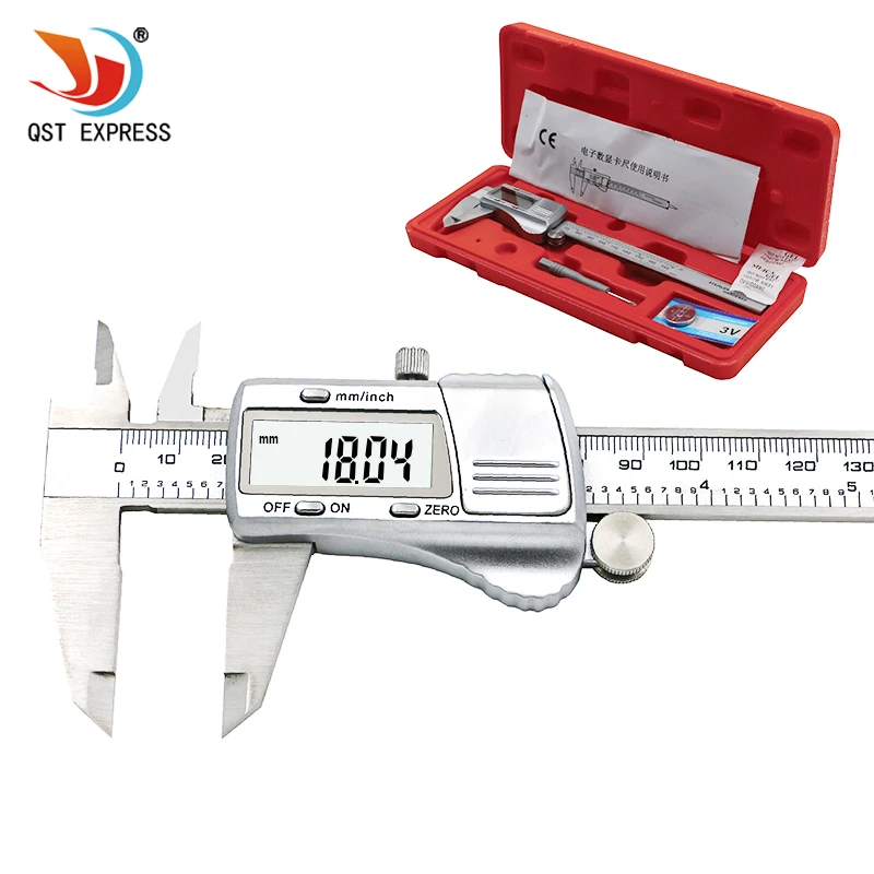 Digitale sattel 0 150mm 0,01 edelstahl elektronische messschieber metric inch mikrometer mess werkzeuge Preise