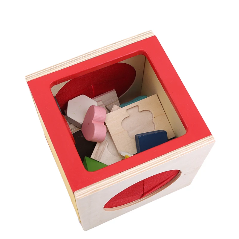 Игрушка для детей гадать деревянные игрушки головоломка цветная Пирамидка глухая коробка головоломки рука мозг с обучающая игрушка touch