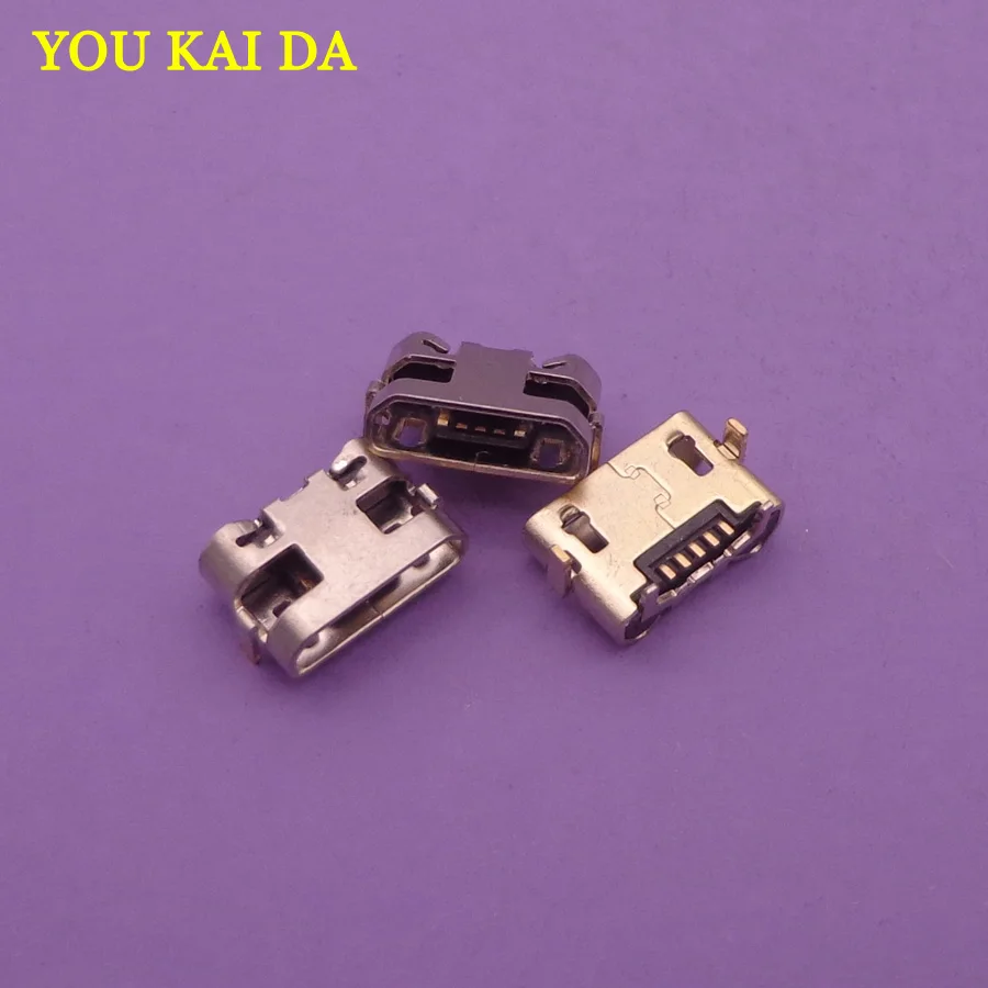 50pcs 5pin Mini micro usb charge charging port connector plug socket For Alcatel U5 5044D Replacement repair parts | Обустройство