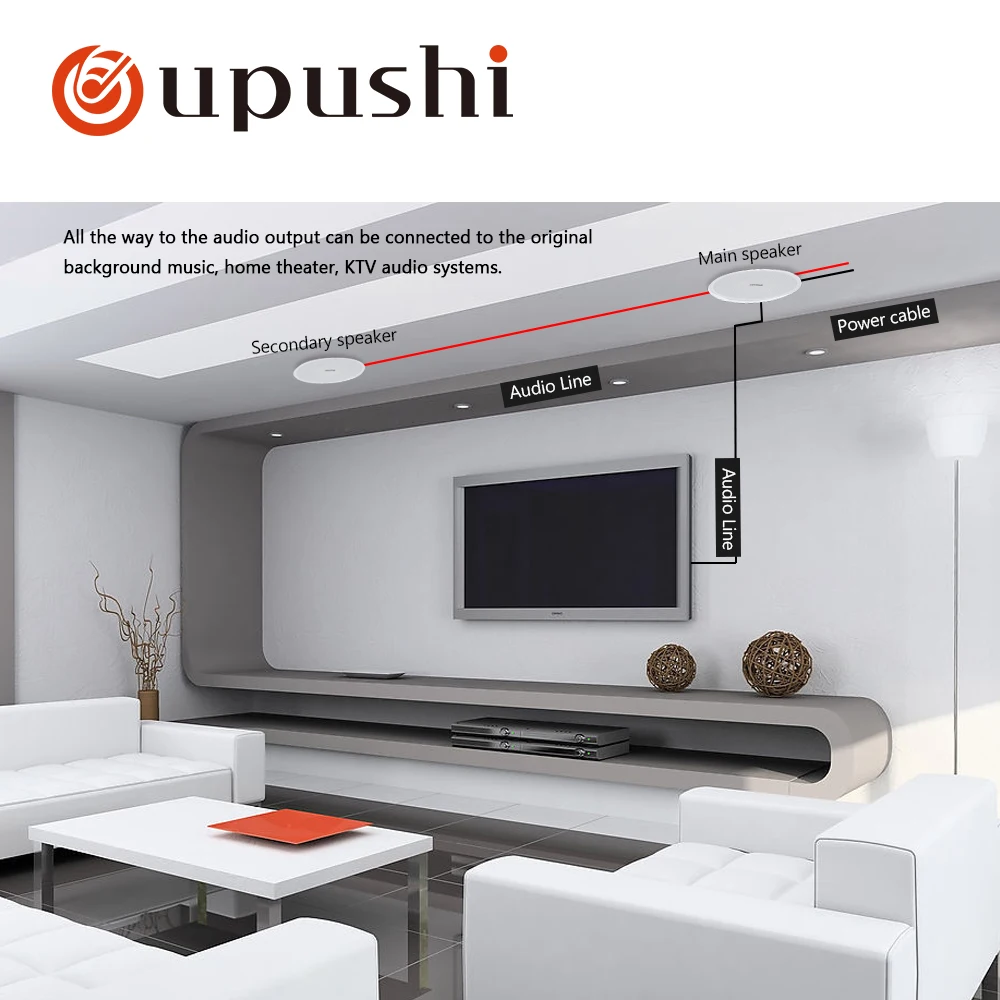 Oupushi New Product Wifi Ceiling Speaker Wifi