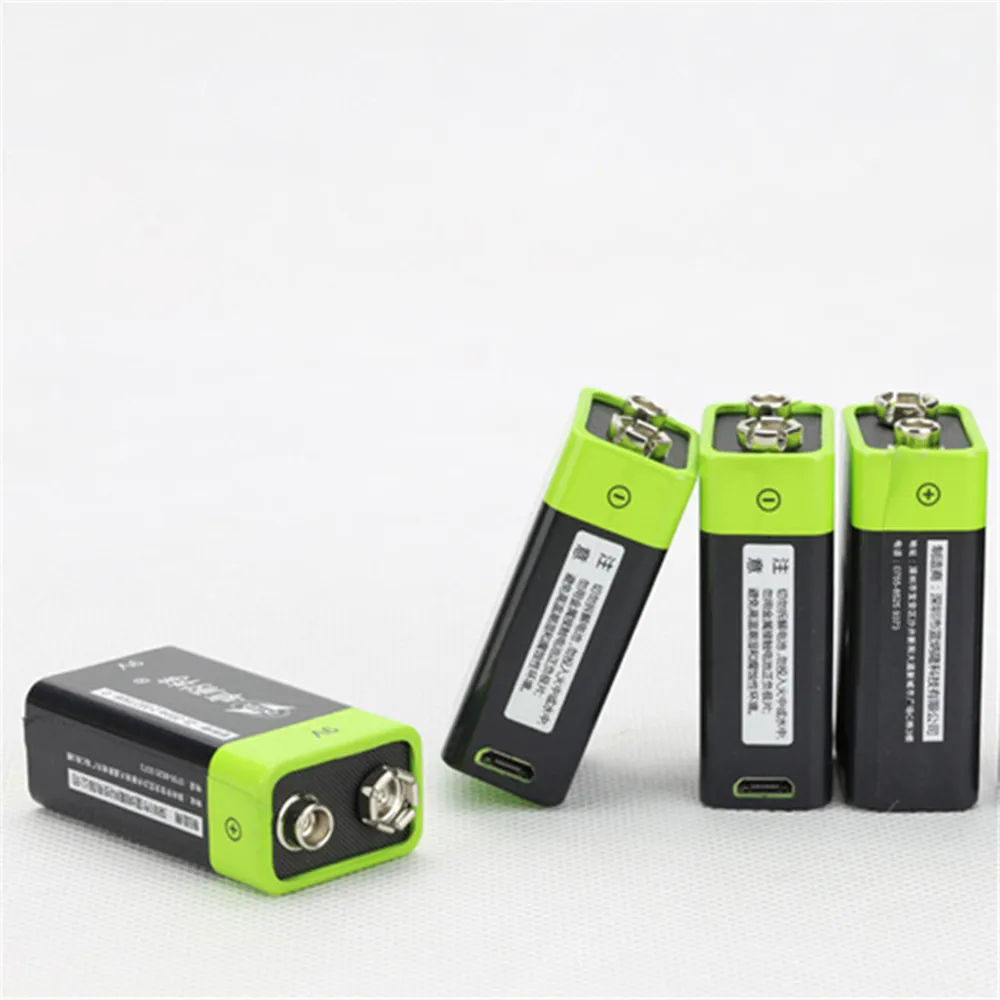 Горячая Распродажа аккумуляторная литиевая батарея ZNTER 600 мАч USB 9 в 6F22 литий