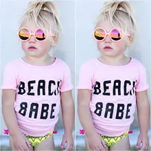 Summer Newborn Baby Girls Toddler Short Sleeve T-shirt Top Tee Outfits Clothes Child Girl T Shirt Clothing