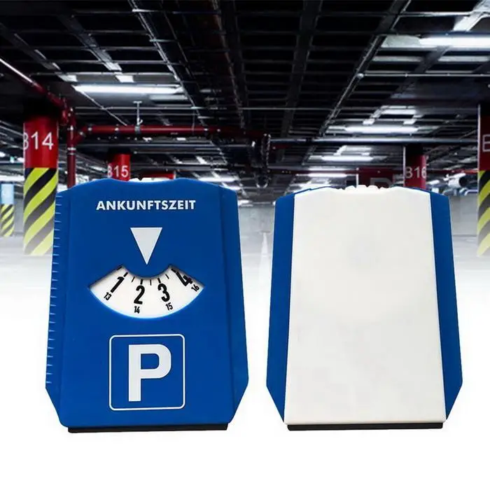 Портативный автомобильный парковочный диск таймер часы Прибытие времени дисплей синий пластик парковочные инструменты времени Автомобильный таймер для парковки часы