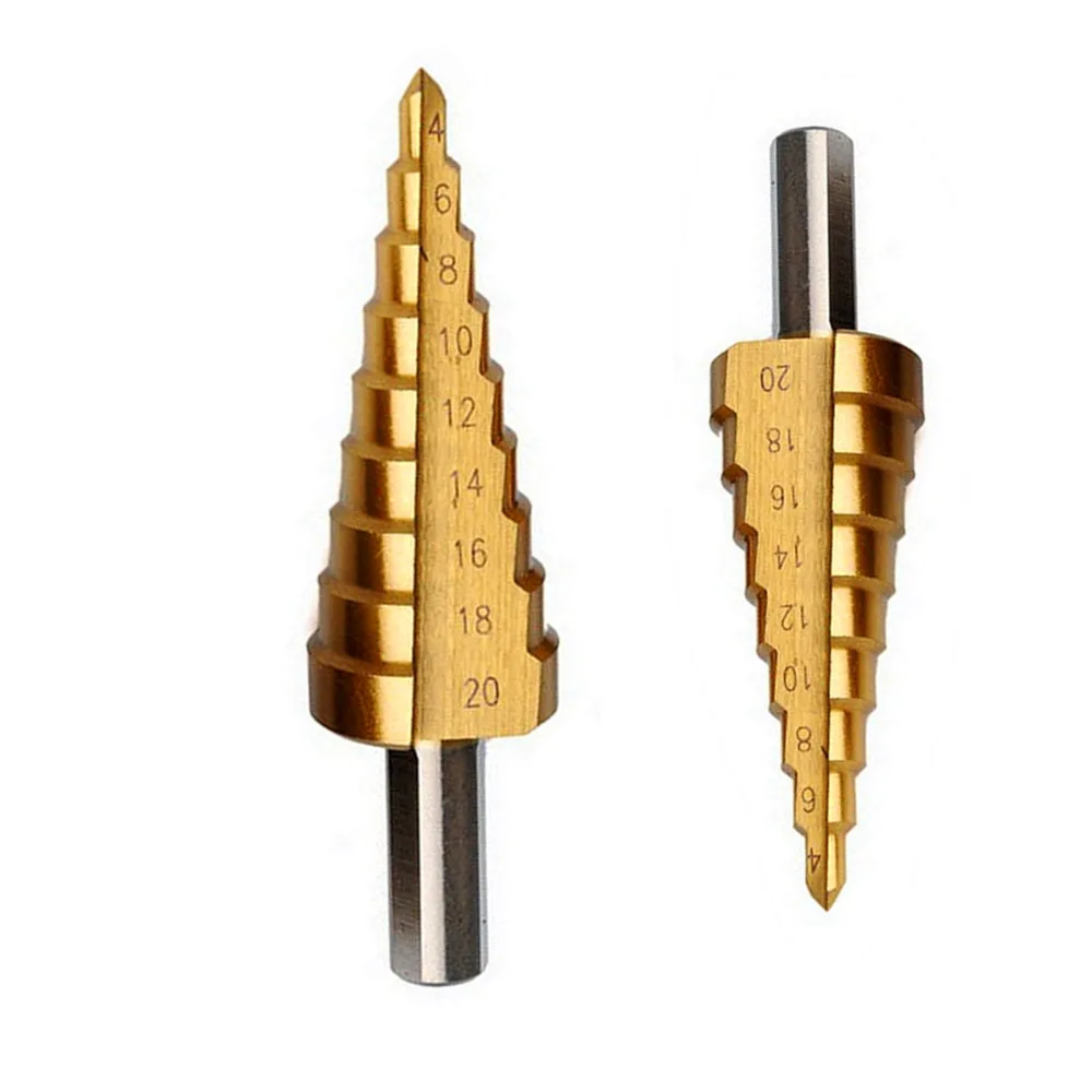 Buy HSS Step Cone Titanium Drill Bit Tool Hole Cutter