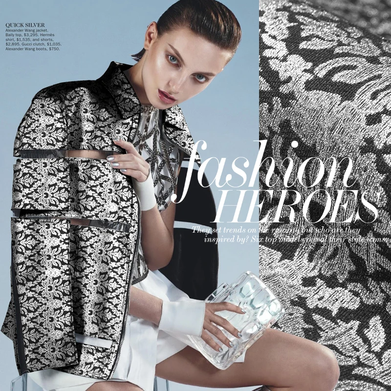 

150cm Jacquard brocade fabric fashion dress windbreaker brocade satin fabric dress jacquard fabric wholesale cloth