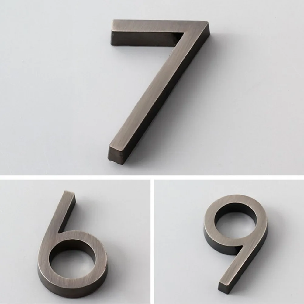 58mm Plastic Black Numbers 0 To 9 Self Adhesive Door Numbers