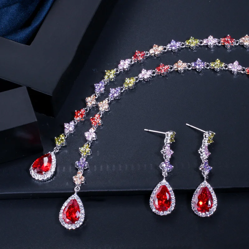 Multicolorido para Mulheres, Gota Dangle Longa, Jóias de Festa, Elegante, T226