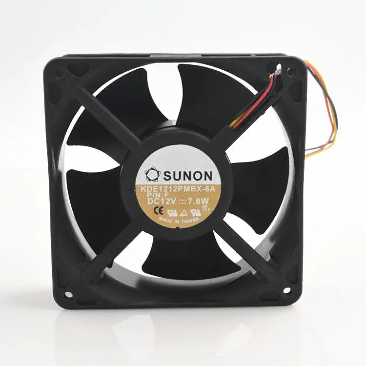 

New original KDE1212PMBX-6A 12038 12CM 12V 7.6W 3-wire 2-wire fan