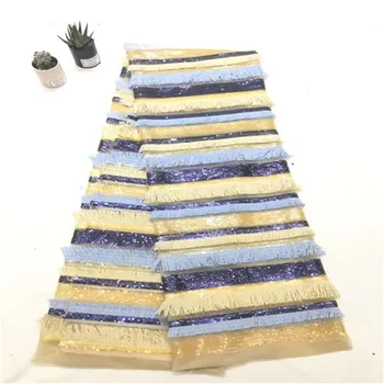 

embroidery tull net lace fabric with feather and sequins luxury romantic 3d flower lace for evening dress/fashion show