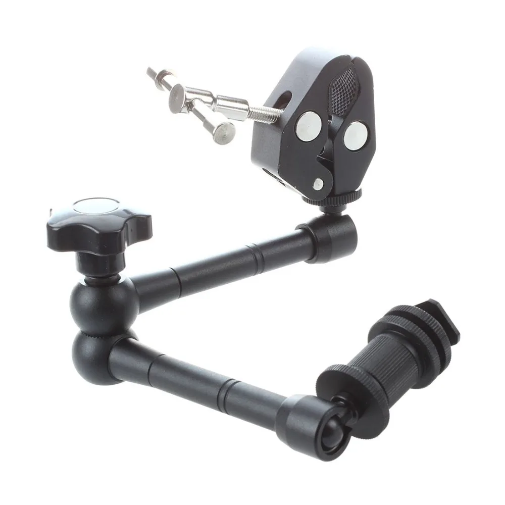 11-Inch-Friction-Articulating-Magic-Arm-Super-Clamp-Crab-Plier-Clip-for-DSLR (2)