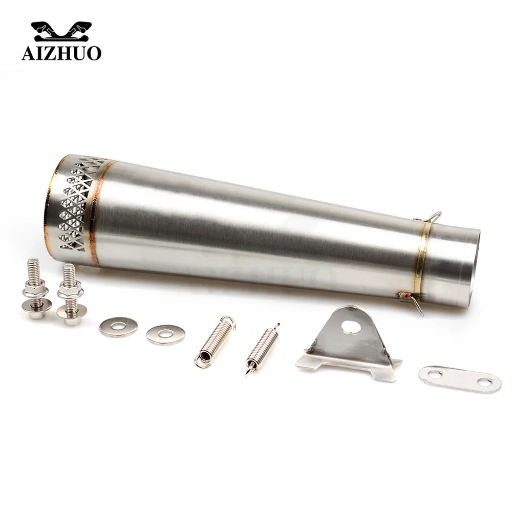 

36-51MM Motorcycle Universal Exhaust Pipe Muffler FOR kawasaki z650 ninja 250r zx6r zx9r z1000sx z300 vulcan YAMAHA FZ1 FZ6