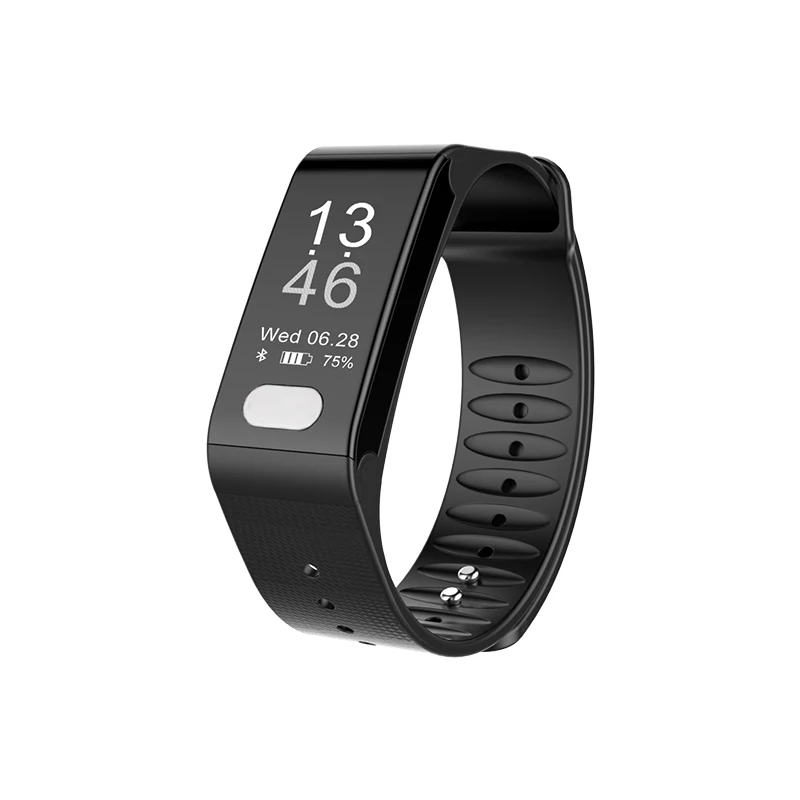 T6 браслет ЭКГ PPG крови Давление сердечного ритма Смарт с поддержкой Bluetooth для