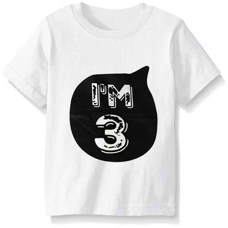 Детские рубашки для девочек и мальчиков, милая одежда для малышей вечерние наряды для дня рождения, футболки От 1 до 5 лет, Детская рубашка футболки - Цвет: As photo