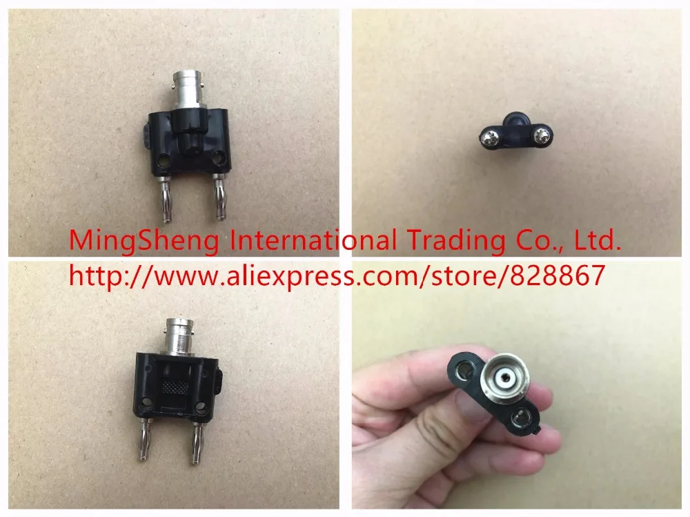 

Original new 100% plug and socket BNC turn 4MM banana plug BNC female socket to turn 2P banana plug
