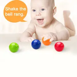 Лидер продаж для новорожденных Цвет Boucing мяч игрушки и детские Пластик колокол мяч игрушки развивающие подарок для детей-17