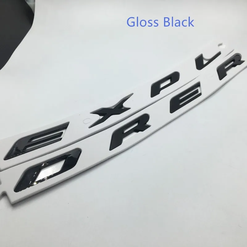 3D EXPLORER буквы капот эмблема серебро хром черный логотип наклейка для 2011 2012 2013 Ford Explorer Sport