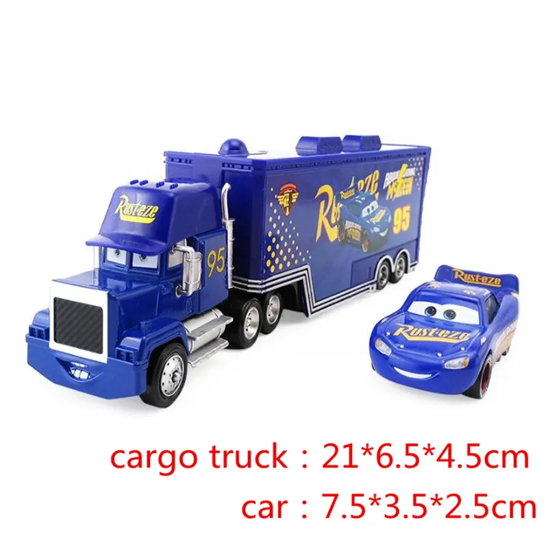 Горячая Дисней Pixar Тачки 2 3 Mack игрушка Молния Маккуин Джексон шторм Mac UncleTruck King 1:55 литой металлический автомобиль игрушки для мальчиков и девочек