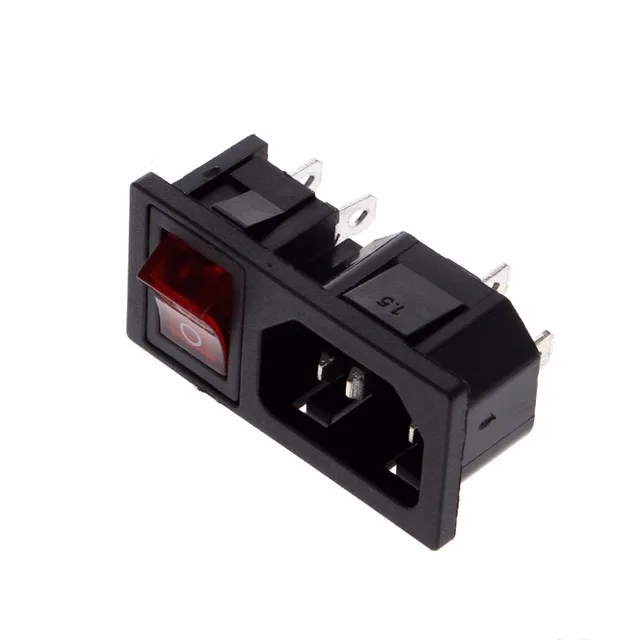 ootdty 10a 250v ac spst rocker switch 3 pin iec320 c14 inlet module SPST Switch Wiring Diagram ootdty 10a 250v ac spst rocker switch 3 pin iec320 c14 inlet module plug