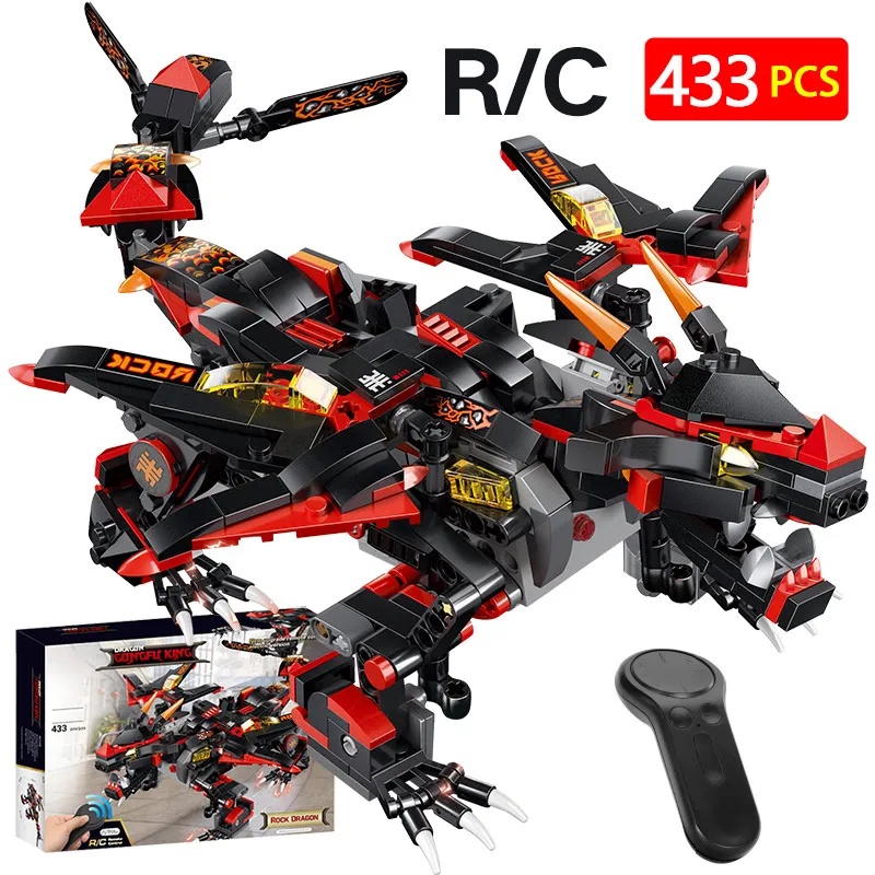 

Ninjagoed Stormbringer Dragon Remote Control Model Building Blocks Compatible LegoINGLY RC Dragon Ninjagoes Bricks Toys Boy Gift