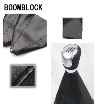 

BOOMBLOCK Genuine Leather Carbon Car Gear Shift knob Cover For Mercedes W204 W210 AMG Benz Bmw E36 E90 E60 Fiat 500 Volvo S80