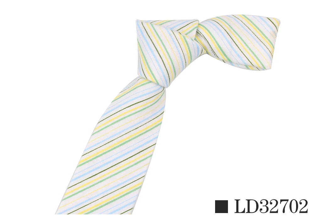 Новые галстуки для мужчин, хлопок, с принтом, тонкие мужские галстуки, костюмы для мужчин, s шеи, галстук для бизнеса, Цветочные Галстуки для жениха - Цвет: LD32702