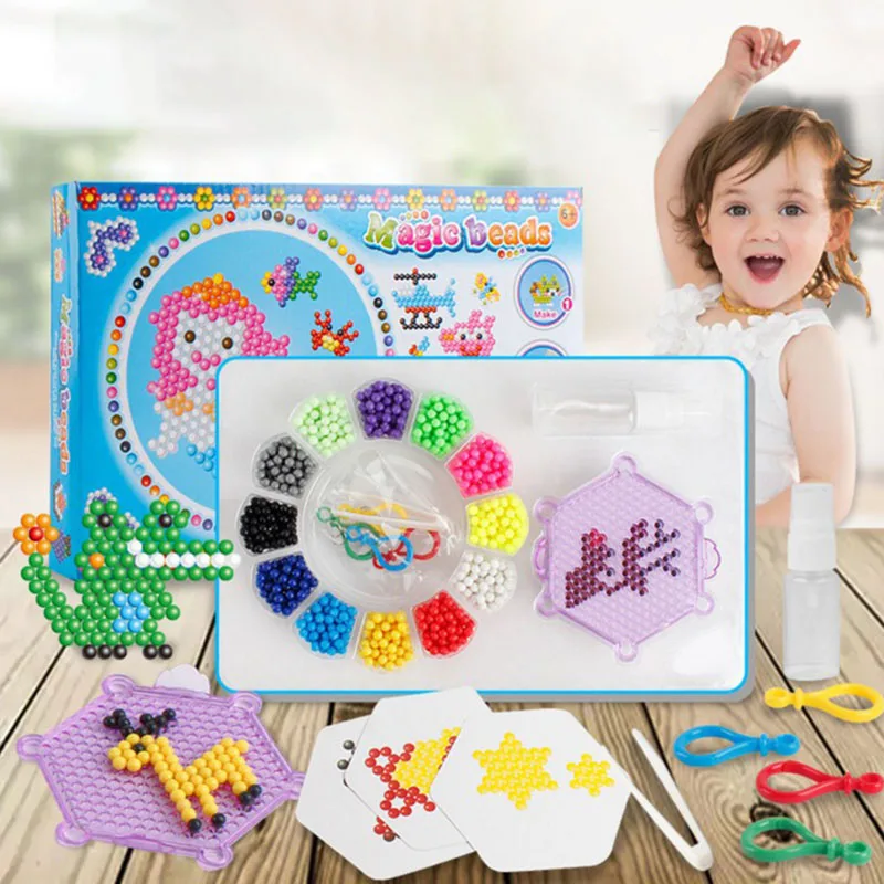 Buy 12 Colors Water Spray Magic Aqua Perler Beads Diy