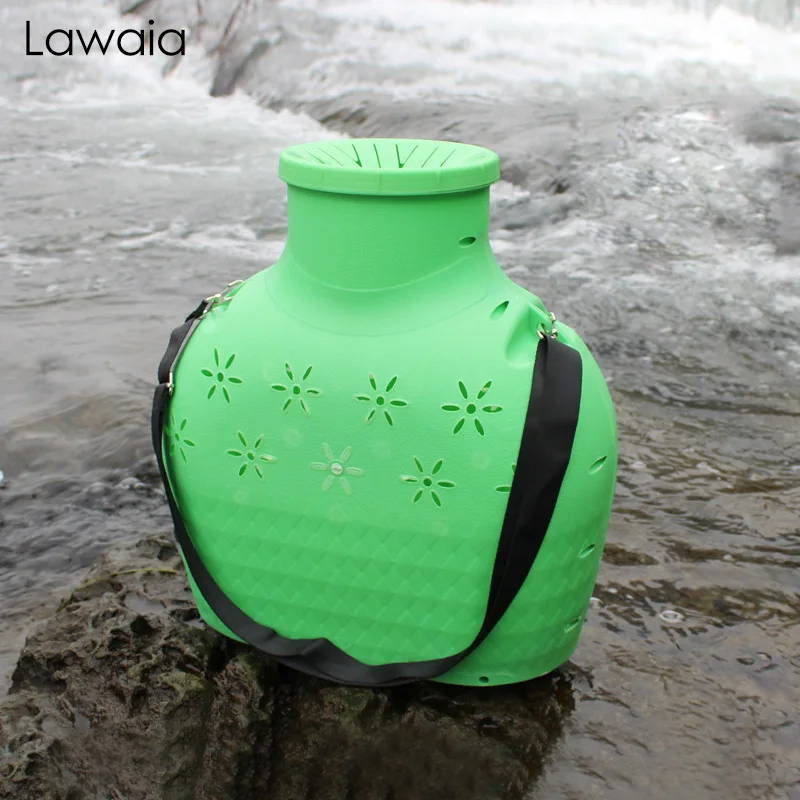 

Lawaia Fishing Bag Backpack Portable Plastic Woven Resistance To Wear High Capacity Bag For Fish Fishing Gear Waterproof Fishing