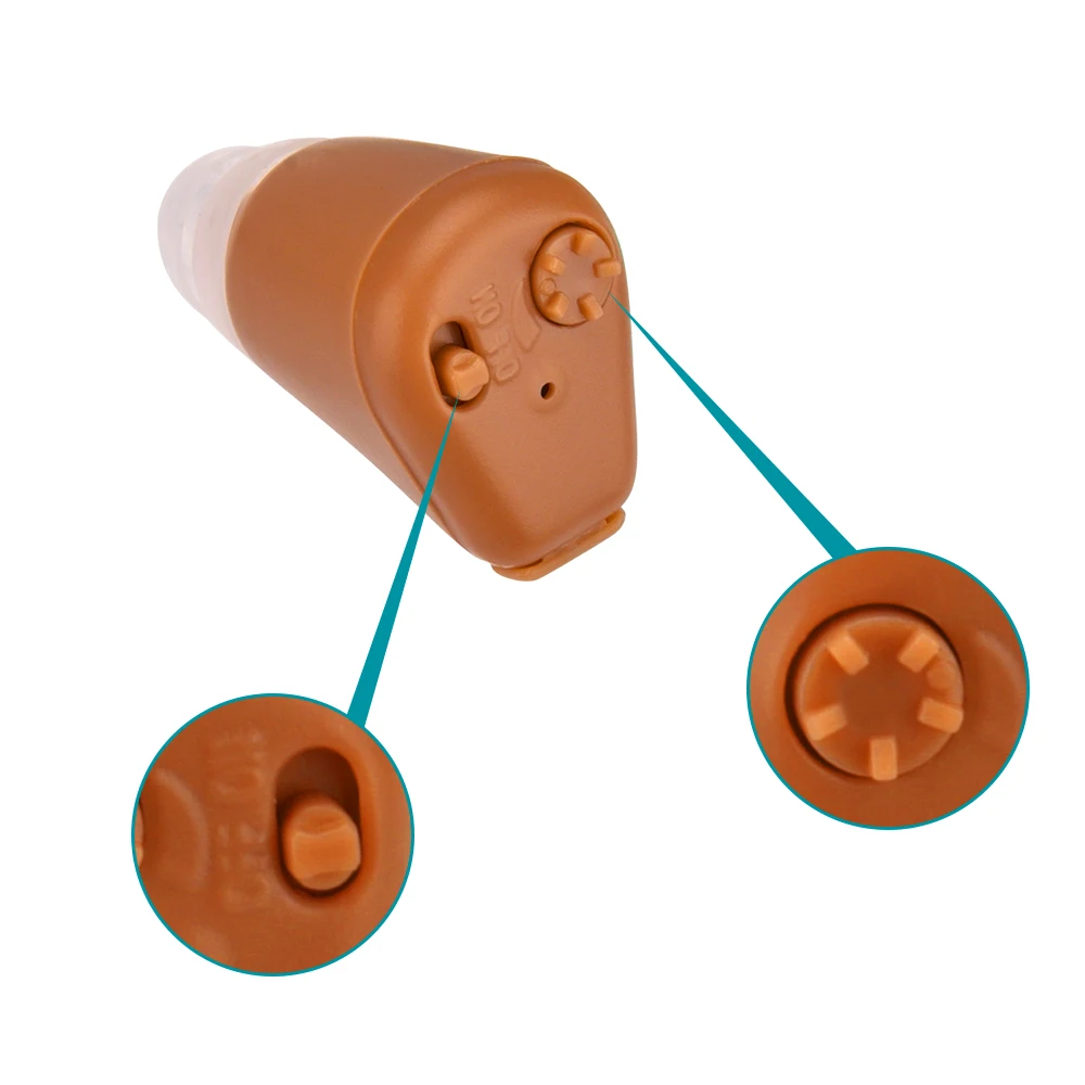 Hearing Aid Rechargeable Mini Invisible Sound Amplifier Volume Adjustable Wireless Hearing Aids for the Elderly Deaf Axon K-88