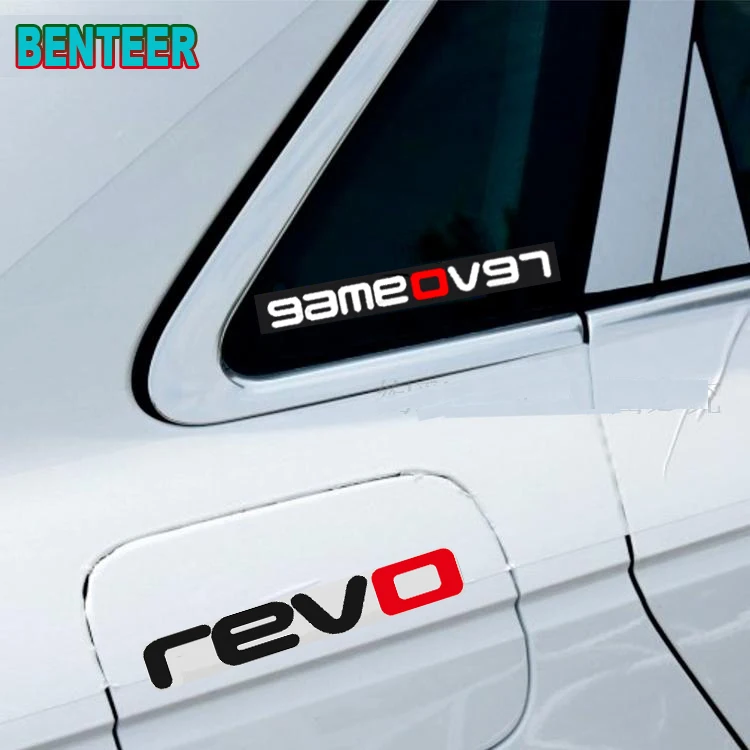 

2psc gameover Car windows sticker car sticker for revo volkswagen golf 7 passat B5 B6 B7 Golf MK4 MK6 MK7 CC R20 R32 R36