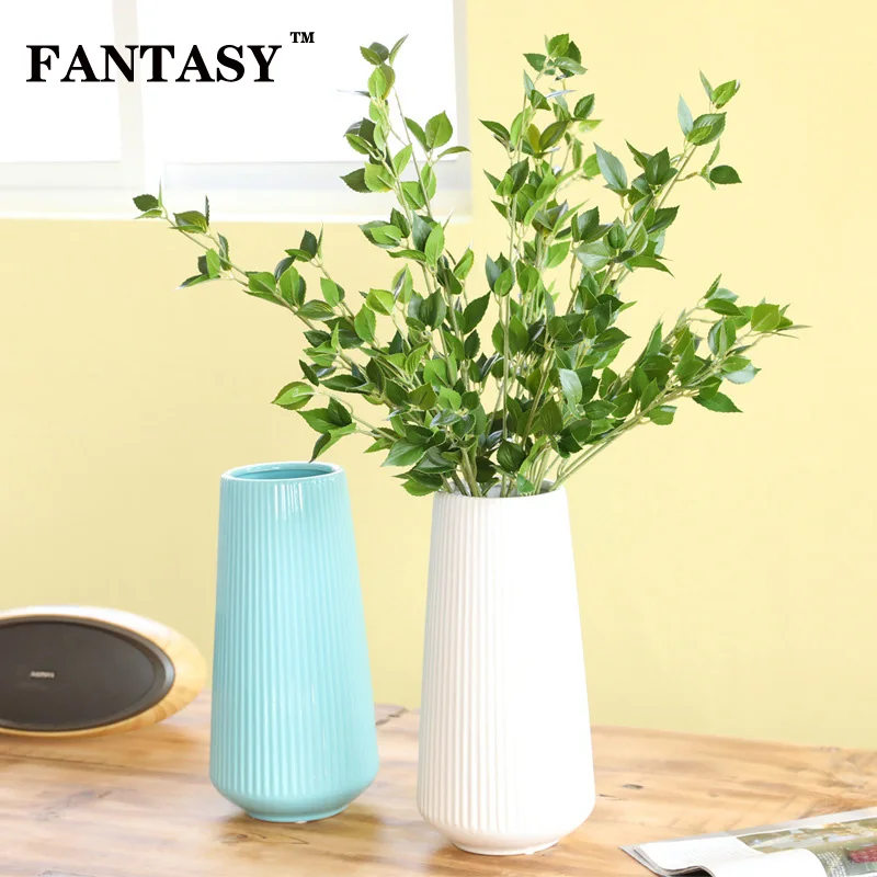 

FANTASY False Cherry Blossom Leaves Artificial Tree Leafs Fake Plastic Plant Evergreen Foliage Branch Wreath Making Material