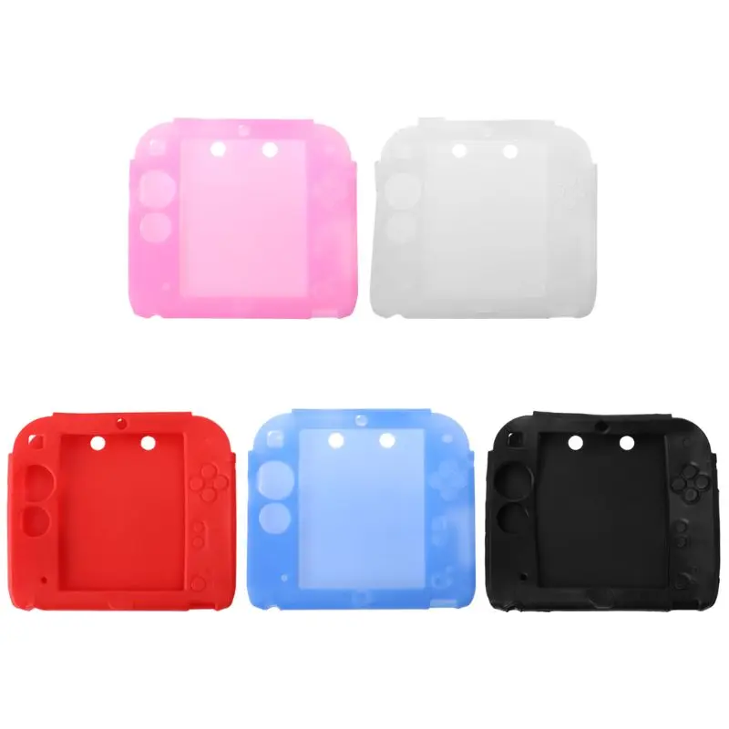 

Protective Cover Case Shell Soft Silicone Skin Anti-Slip Shockproof Accessories for Nintendo 2DS Game Player Handheld Console