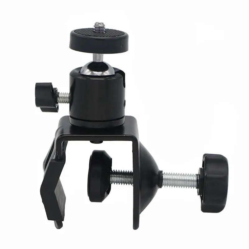 New Photo Studio U Clip Clamp with Ball Head Bracket Fr Camera Flash