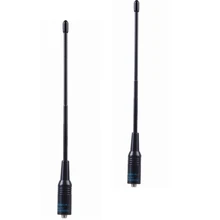 ФОТО 2pcs walkie talkie antenna na-701 dual band 144/430 mhz max power 10w sma-f connector two way radio accessories for 5r 888s uv82