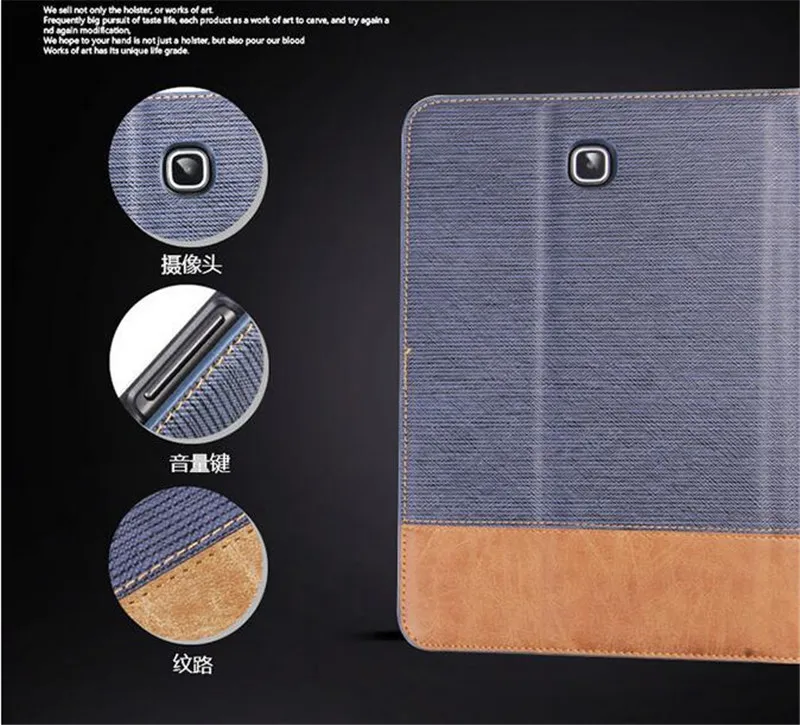 Business Patchwork PU Leather Case For Samsung Galaxy Tab A 9.7 T550 T555 P550 P555 Tablet Support Stand Cover With Card Solts