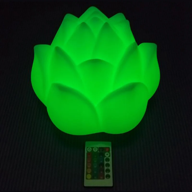 D24 * H22cm LED 16 цветов меняющий цветок розы светящийся ночник для бара вечеринки