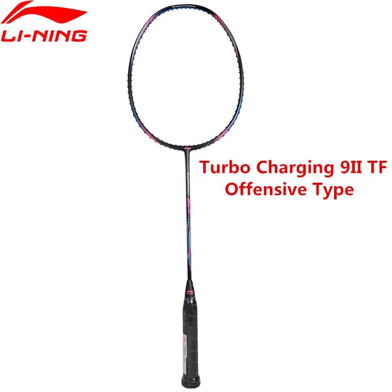 

Genuine Li-Ning Turbo Charging 9II Professional Badminton Racket Li Ning Sports Offensive Racquet AYPM324 L848OLA