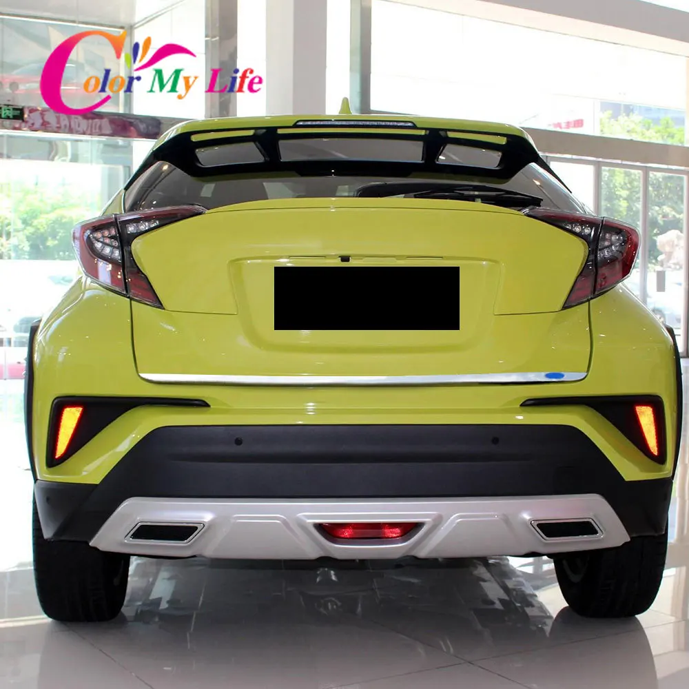 

Car Rear Trunk Tailgate Back Door Tail Gate Strip Cover Trim Sticker for Toyota C-HR CHR C HR 2016 - 2019 Stainless Steel