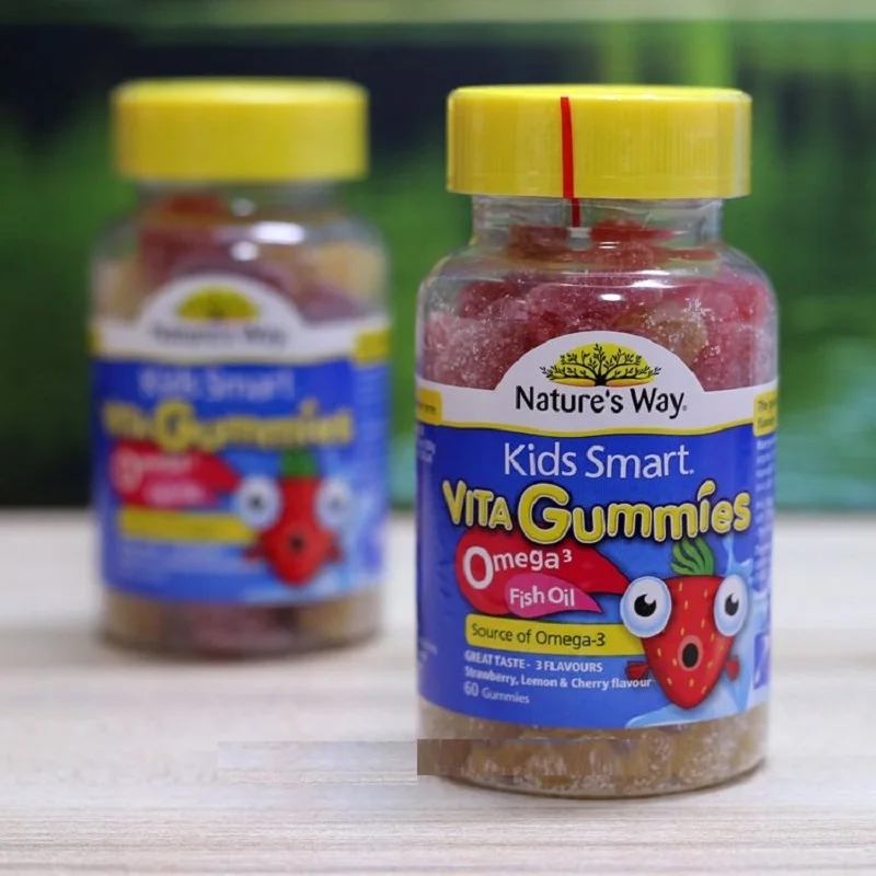 

Australia Kids Smart Gummies Omega3 Fish Oil 2PCS Provide Nutritions Essential fatty acids Improve growing children Immunity