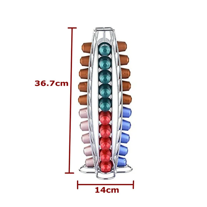 Nespresso кофе держатель вращающаяся стойка кофе стойка для капсул капсулы Nespresso стеллаж Организация держатель наборы - Цвет: Style 4