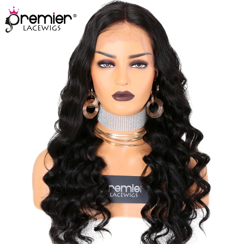 PREMIER 250 Density Lace Front Wigs Indian Remy Human Hair Body Wave