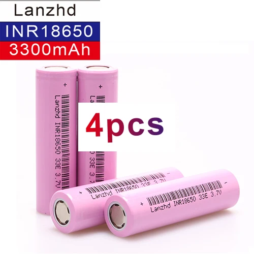 1~ 8 шт 18650 3,7 V INR18650 перезаряжаемые батареи Литий-ионные 3,7 v 30a большой ток 18650VTC7 18650 батарея - Цвет: 4 PCS 3300MAH