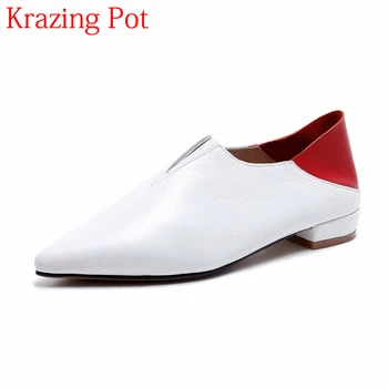 2018 Brand Spring Shoes Mixed Colors Low Heels Slip on Pointed Toe Women Pumps Elegant Runway Big Size Runway Causal Shoes L28 2018 Brand Spring Shoes Mixed Colors Low Heels Slip on Pointed Toe Women Pumps Elegant Runway Big Size Runway Causal Shoes L28